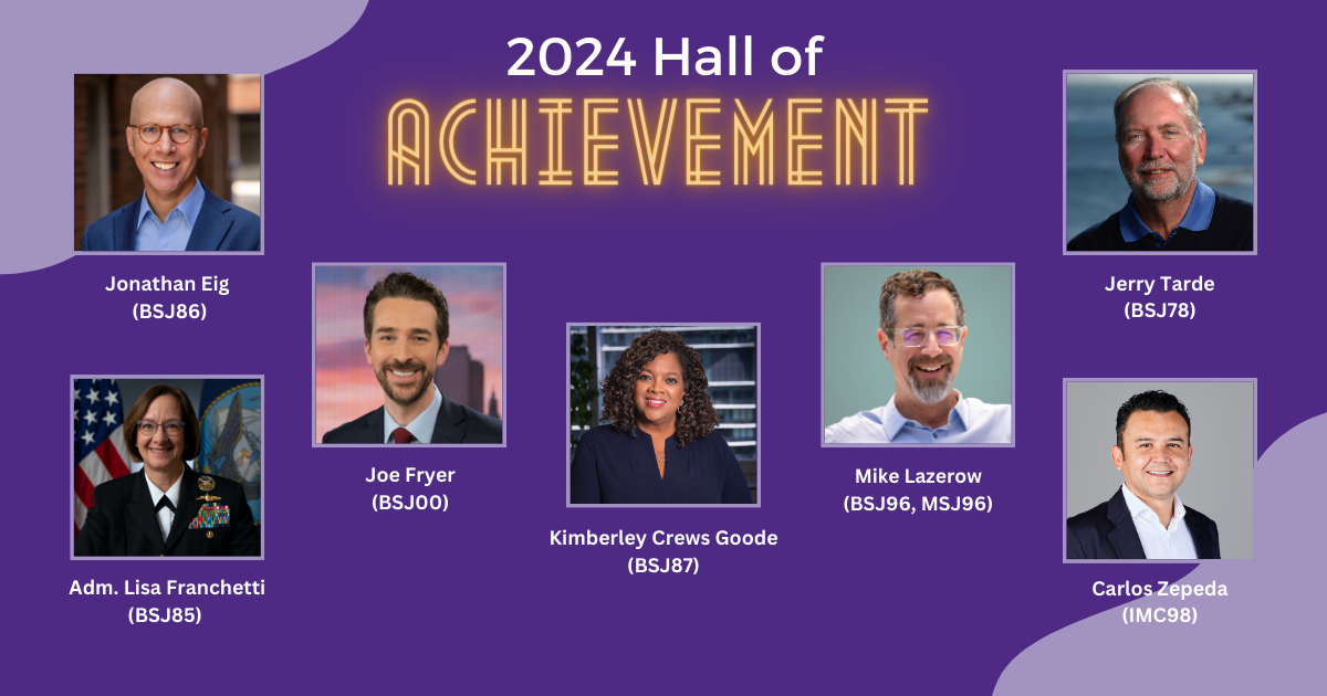 Hall of Achievement head shots.